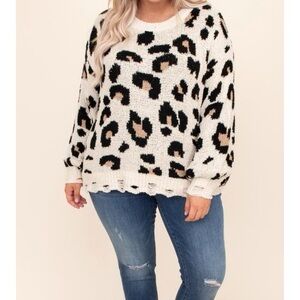 Leopard Print Women's Sweater